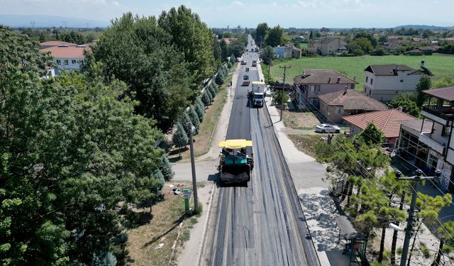 Büyükşehir’den Eski Ankara Yolu’nun çehresini değiştiren mesai