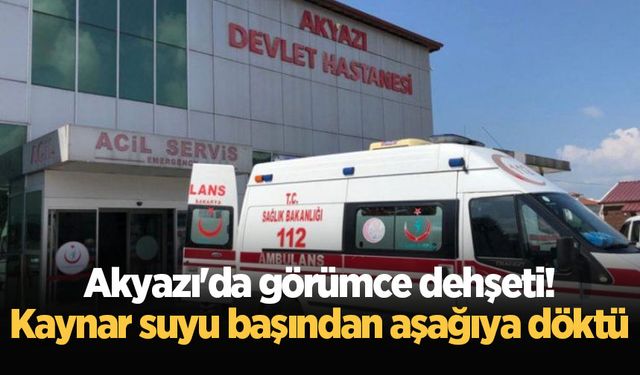 Akyazı'da görümce dehşeti! Kaynar suyu başından aşağıya döktü