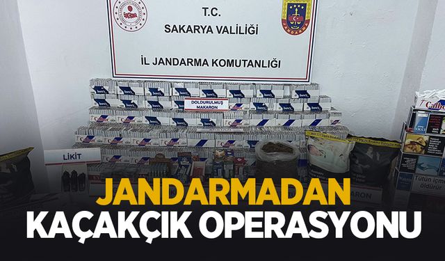 Jandarmadan kaçakçılık operasyonu