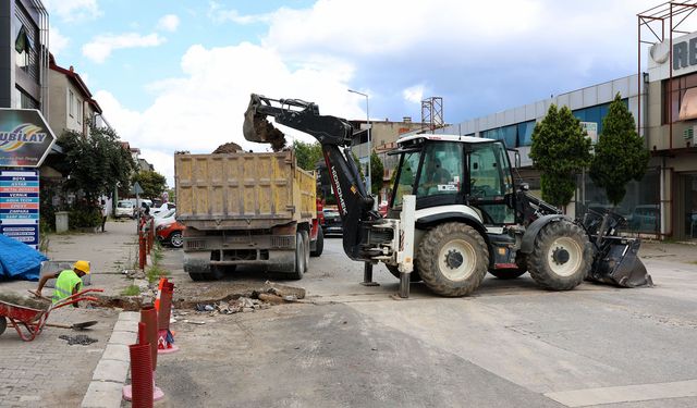 Sanayi Caddesi üstyapı çalışmaları öncesinde güçlü altyapı ile buluştu