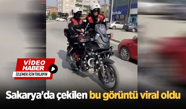 Sakarya'da çekilen bu görüntü viral oldu