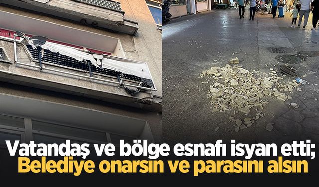 Eski binalardan düşen beton parçaları ölüme davetiye çıkarıyor