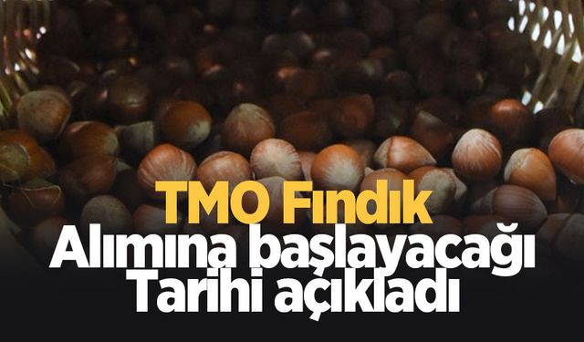 TMO'dan fındık alım açıklaması