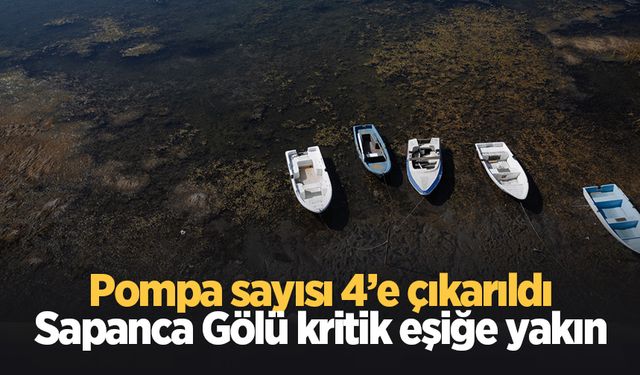 Sapanca Gölü için kötü haber; Pompa sayısı 4'e çıktı