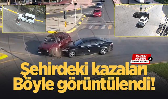 Kaza anları böyle görüntülendi