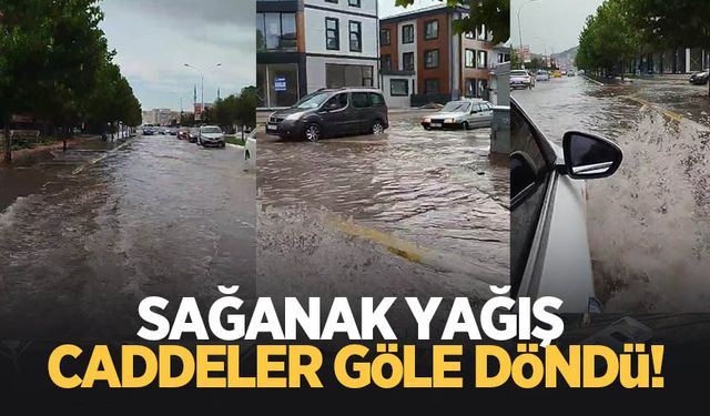 Caddeler göle döndü