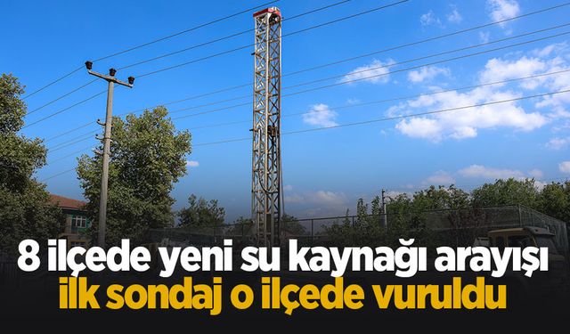 SASKİ 20 farklı noktaya sondaj vuracak