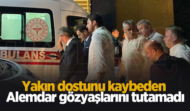 Yakın dostunu kaybeden Alemdar gözyaşlarını tutamadı