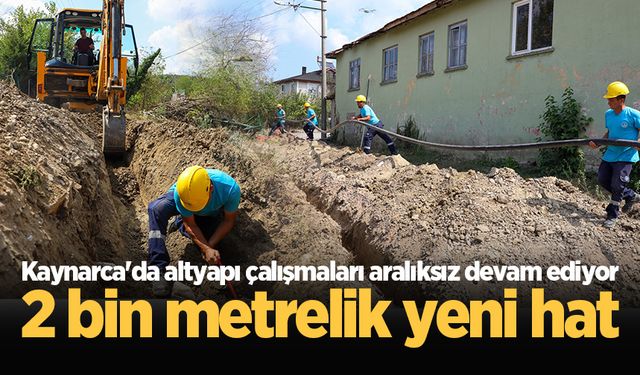 Kaynarca'da altyapı çalışmaları aralıksız devam ediyor: 2 bin metrelik yeni hat