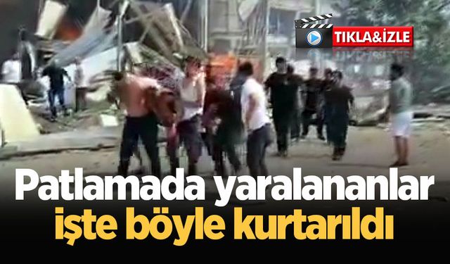 Patlamada yaralananlar işte böyle kurtarıldı