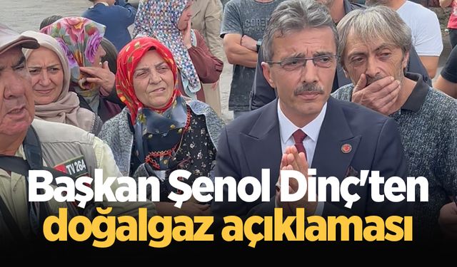 Başkan Şenol Dinç'ten doğalgaz açıklaması