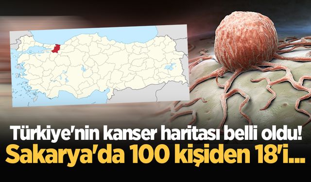 Türkiye'nin kanser haritası belli oldu! Sakarya'da 100 kişiden 18'i...