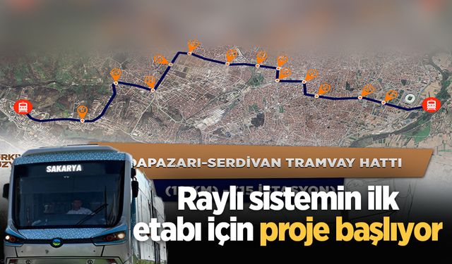 Raylı sistemin ilk etabı için proje başlıyor