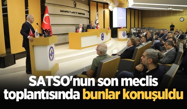 SATSO'nun Eylül ayı meclisinde bunlar konuşuldu