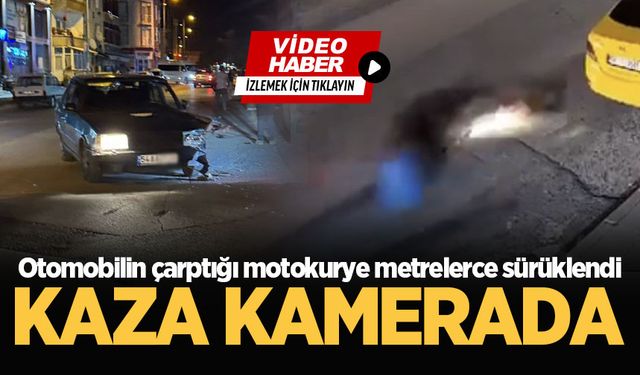 Hendek’te otomobil motokuryeye çarptı: 1 yaralı