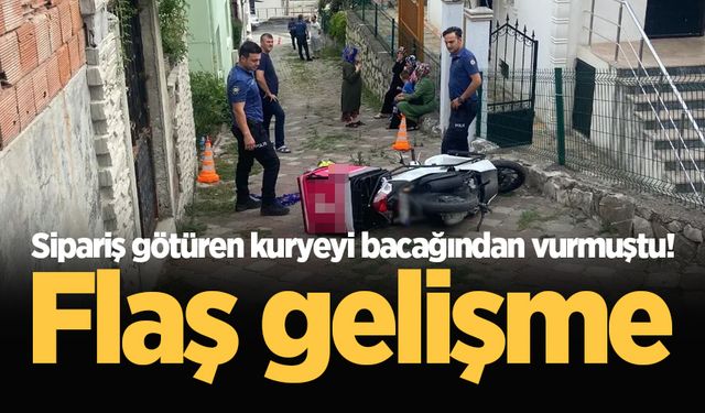 Sipariş götüren kuryeyi bacağından vurmuştu! Flaş gelişme