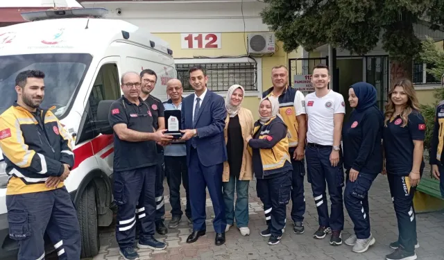 Başkan Akın'dan 112 Acil Sağlık İstasyonuna ziyaret