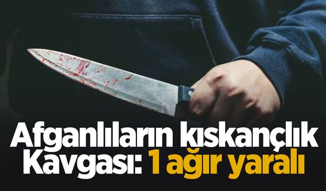 Afganlıların kavgasında bir kişi bıçaklandı