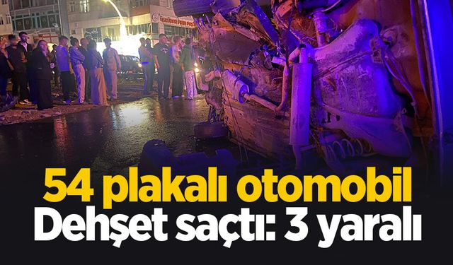 54 plakalı araç dehet saçtı: 3 yaralı