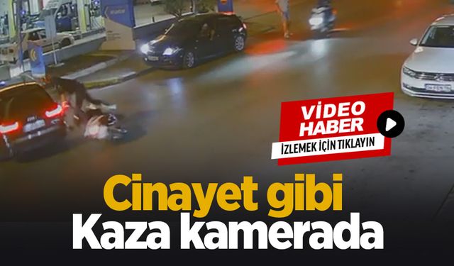 19 yaşındaki gencin öldüğü kaza kamerada