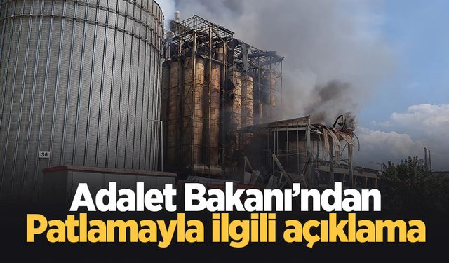 Adalet Bakanı'ndan Hendek'teki patlamayla ilgili açıklama