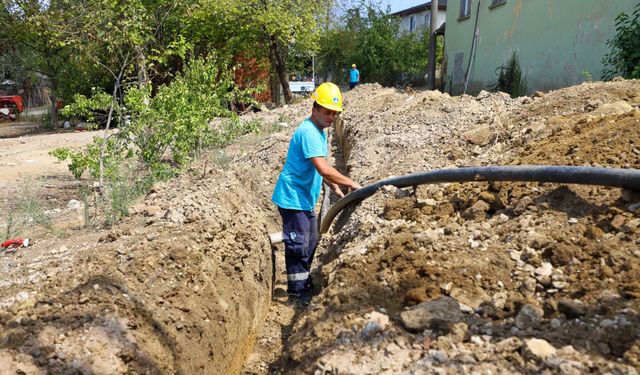 Sarıbeyli Mahallesi’nde 2 bin metrelik altyapı hattı kısa sürede tamamlandı