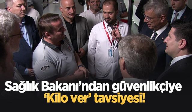 Bakan Memişoğlu'ndan hastane güvenliğine 'kilo ver' uyası