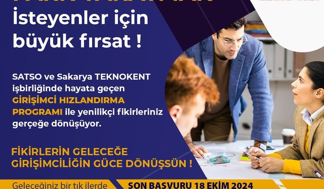 SATSO ve Sakarya Teknokent İş Birliğinde Girişimci Hızlandırma Programı hayata geçiyor