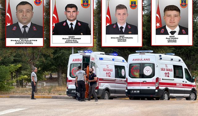 Tunceli’de askeri araç devrildi: 4 şehit, 1 ağır yaralı