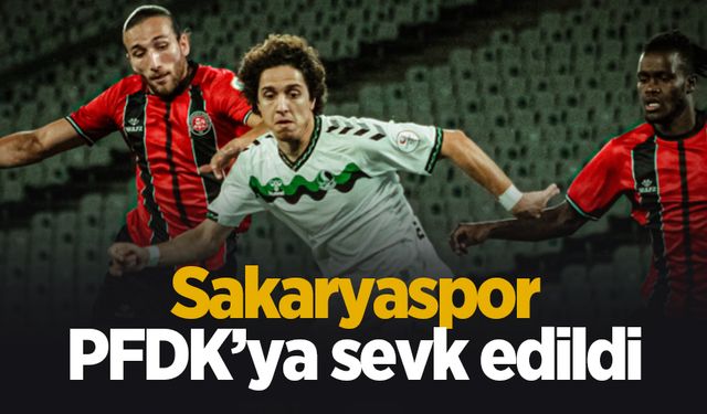 Sakaryaspor'a ceza yolda