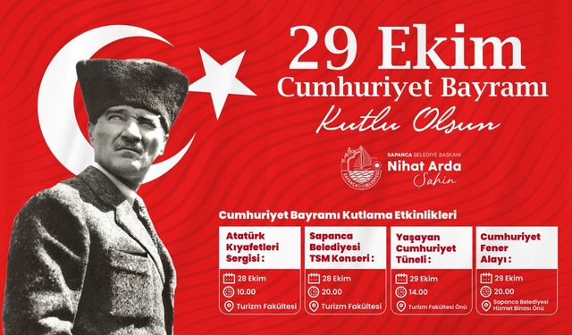 Sapanca’da Cumhuriyet Bayramı coşkuyla kutlanacak