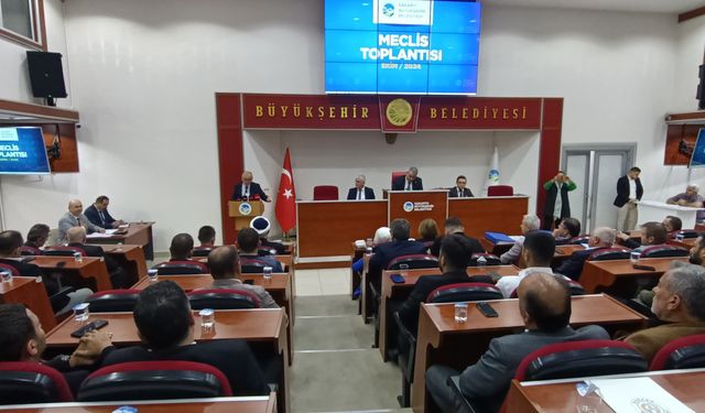 Büyükşehir Ekim meclisi toplandı