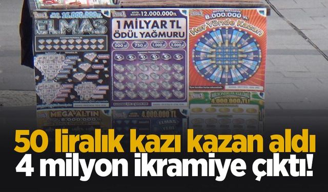 50 liraya bilet aldı 4 milyon ikramiye kazandı