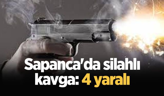 Sapanca'da silahlı kavga: 4 yaralı