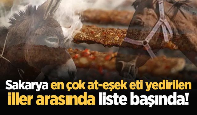 Sakarya, en çok at-eşek eti yedirilen iller arasında liste başında!