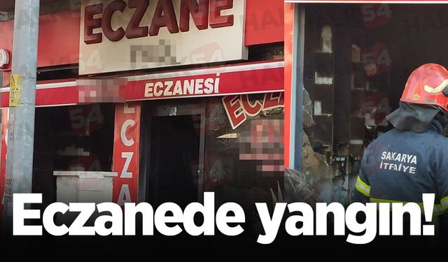 Serdivan'da eczane yangını!