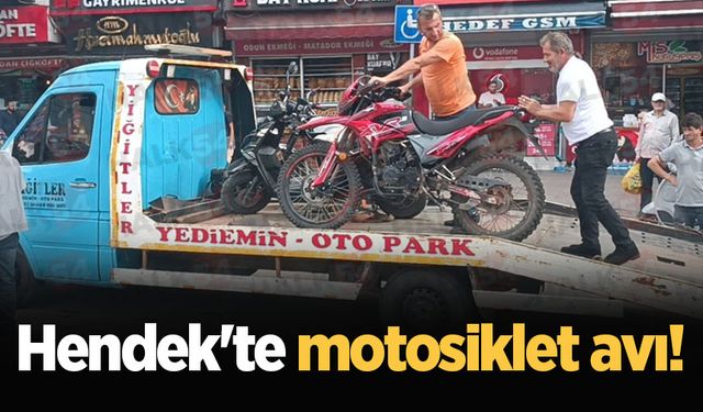 Hendek'te motosiklet avı!