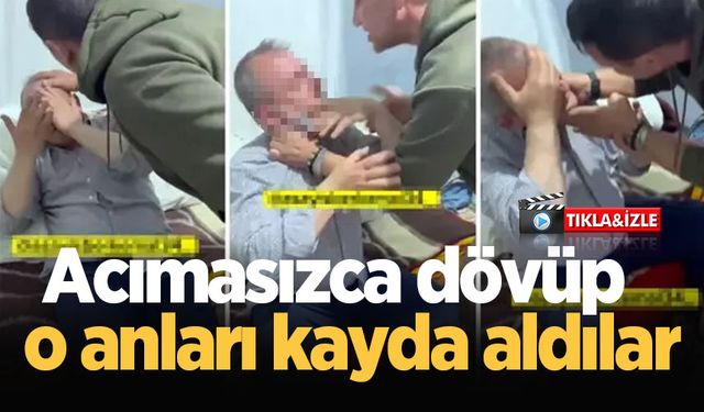 "Görüntüler Adapazarı'ndan" diye paylaşıldı! Acımasızca dövüp o anları kayda aldılar