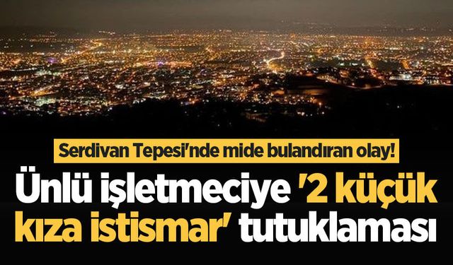 Serdivan Tepesi'nde mide bulandıran olay! Ünlü işletmeciye '2 küçük kıza istismar' tutuklaması