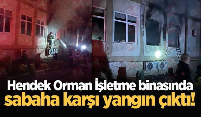 Hendek Orman İşletme binasında sabaha karşı yangın çıktı!