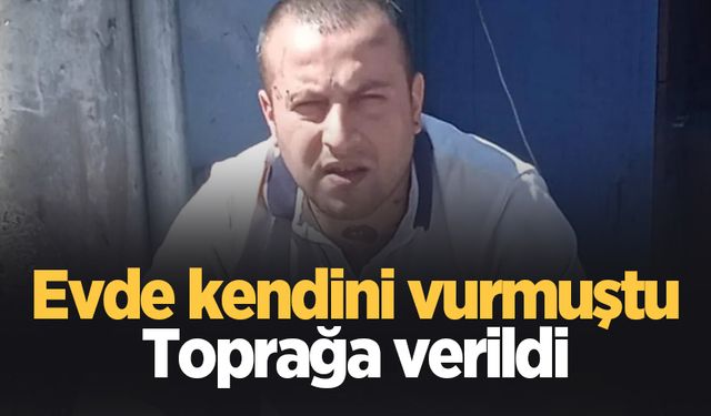 Tüfekle kendini vuran gence acı veda