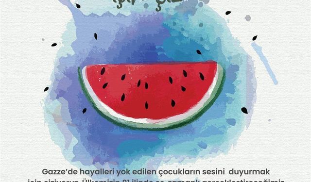 Sakarya'da “Filistinli Çocuklar İçin Çiz” etkinliği düzenleniyor