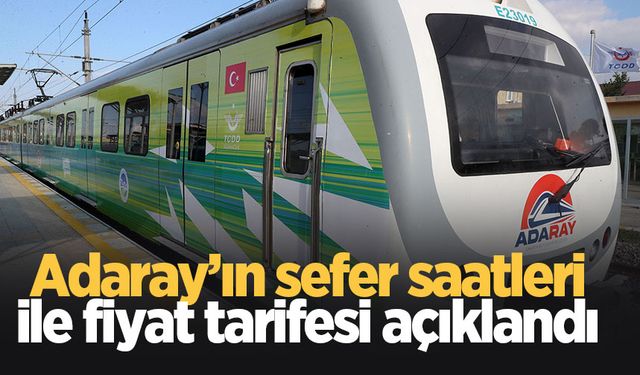 İşte ADARAY'ın sefer saatleri ve fiyat tarifesi