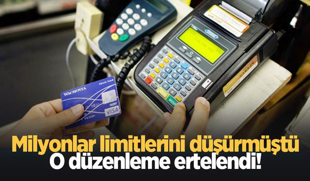 Kredi kartlarından 750 lira vergi alınacaktı; Ertelendi