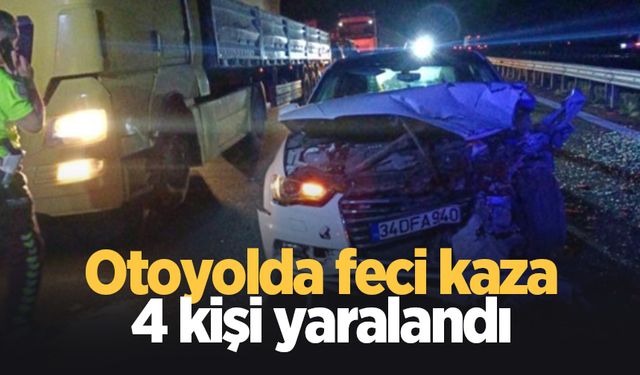 Anadolu Otoyolu’nda zincirleme kaza: 4 yaralı