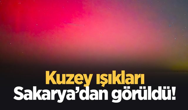 Kuzey ışıkları ilk kez Sakarya'dan görüldü!