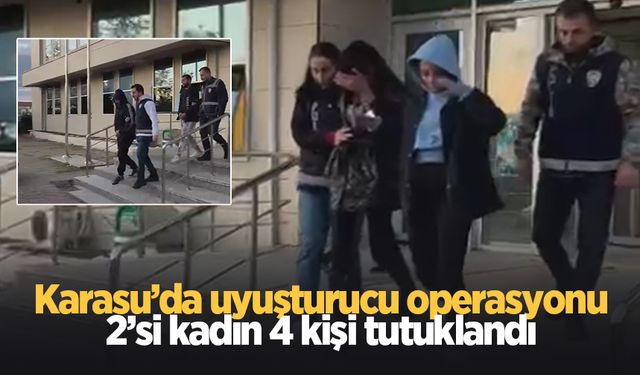 Karasu'da zehir operasyonu: 4 tutuklama