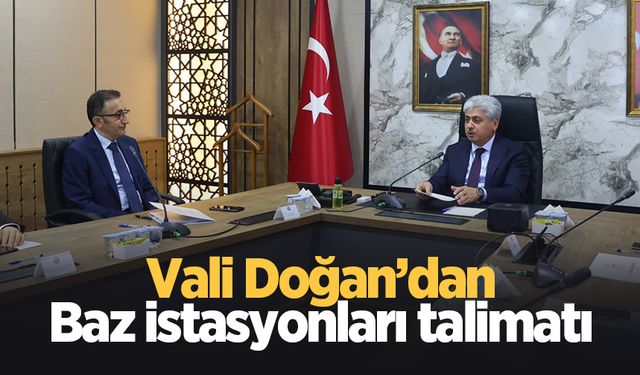 Sakarya Valisi Doğan baz istasyonları için harekete geçti