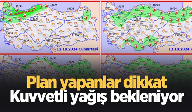 Sakarya'da kuvvetli yağış bekleniyor