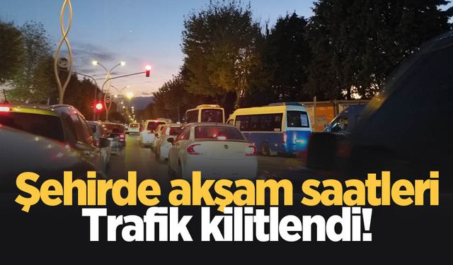 Sakarya'da şehir içi trafik kilitlendi